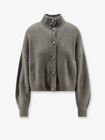 Brunello Cucinelli Women's Cashmere Cardigan Gold