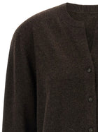 Yves Salomon Cashmere Cardigan Brown, view 3