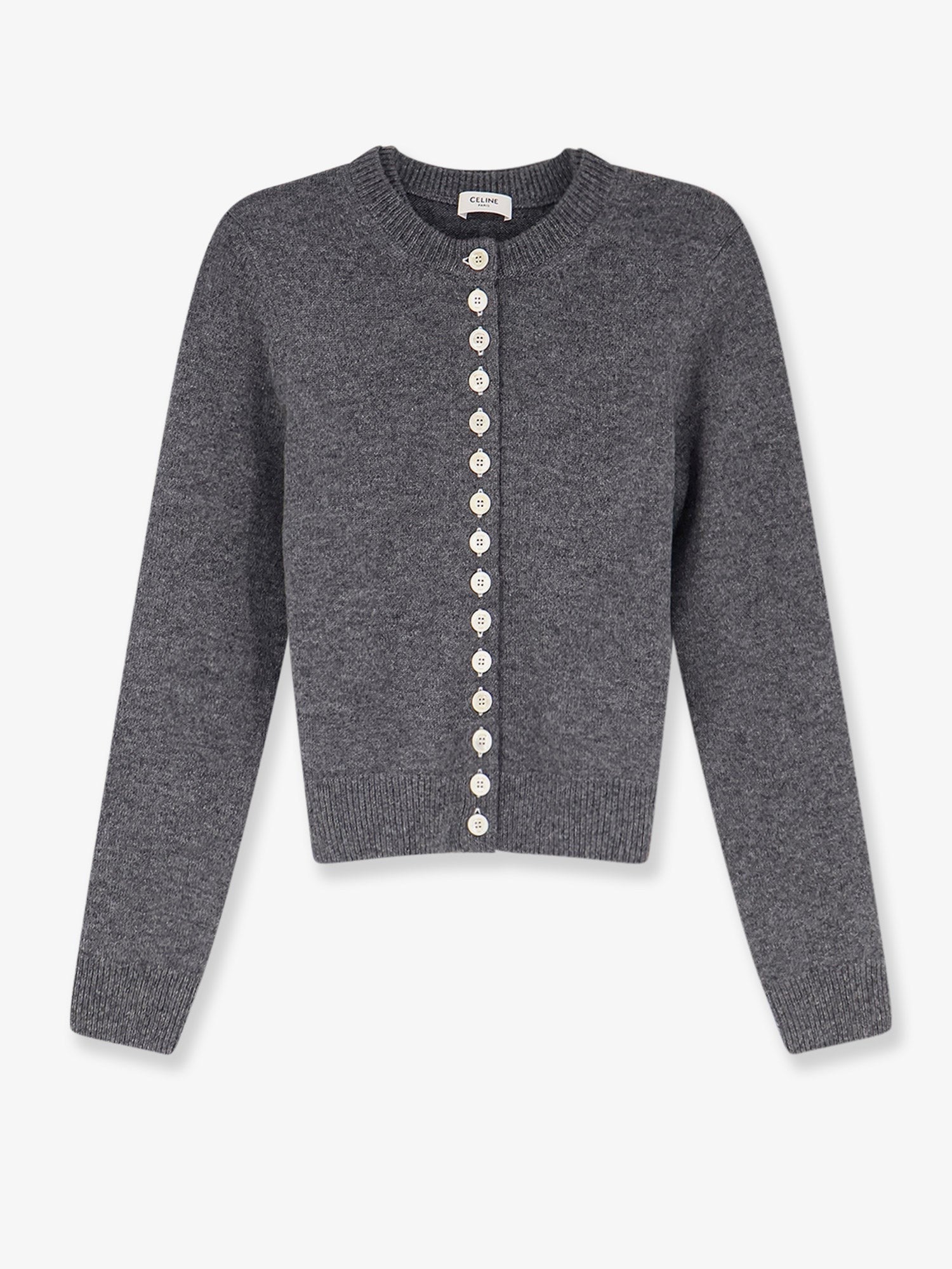 Celine Women's Cashmere Cardigan Grey