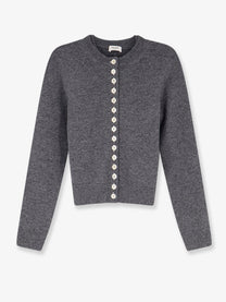 Celine Women's Cashmere Cardigan Grey