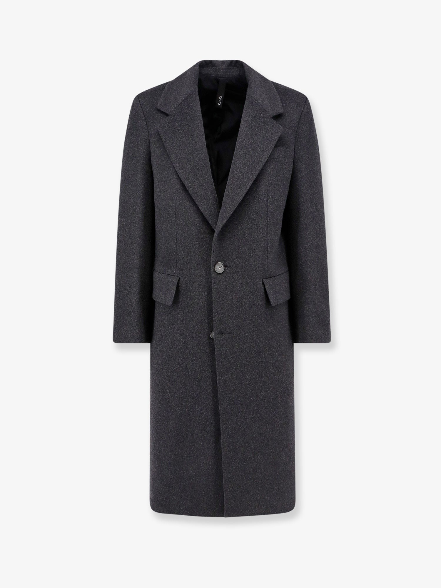 Hevò Men's Cashmere Coat Grey