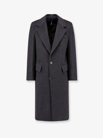 Hevò Men's Cashmere Coat Grey