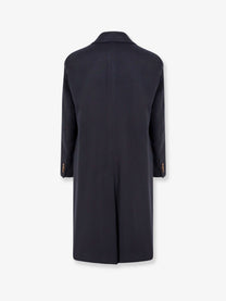 Hevò Men's Cashmere Coat Blue