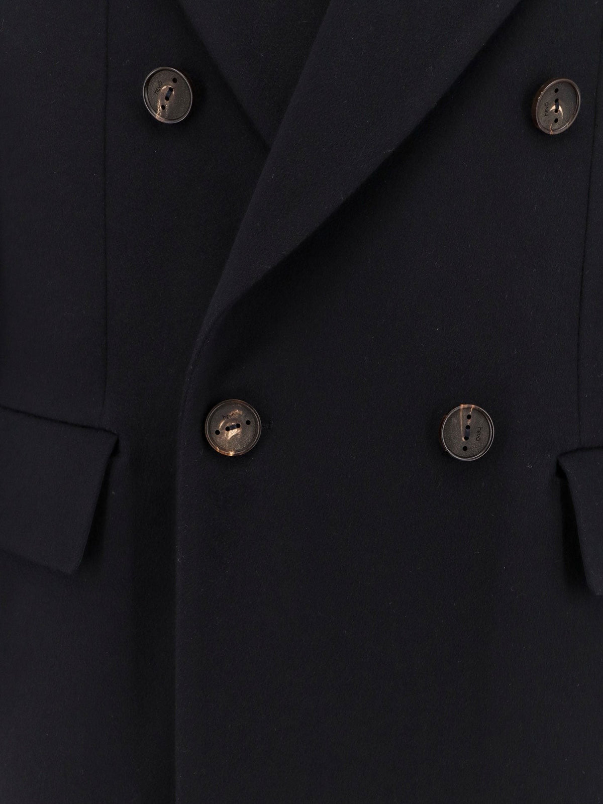 Hevò Men's Cashmere Coat Blue, view 4