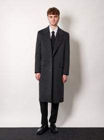 Hevò Men's Cashmere Coat Grey