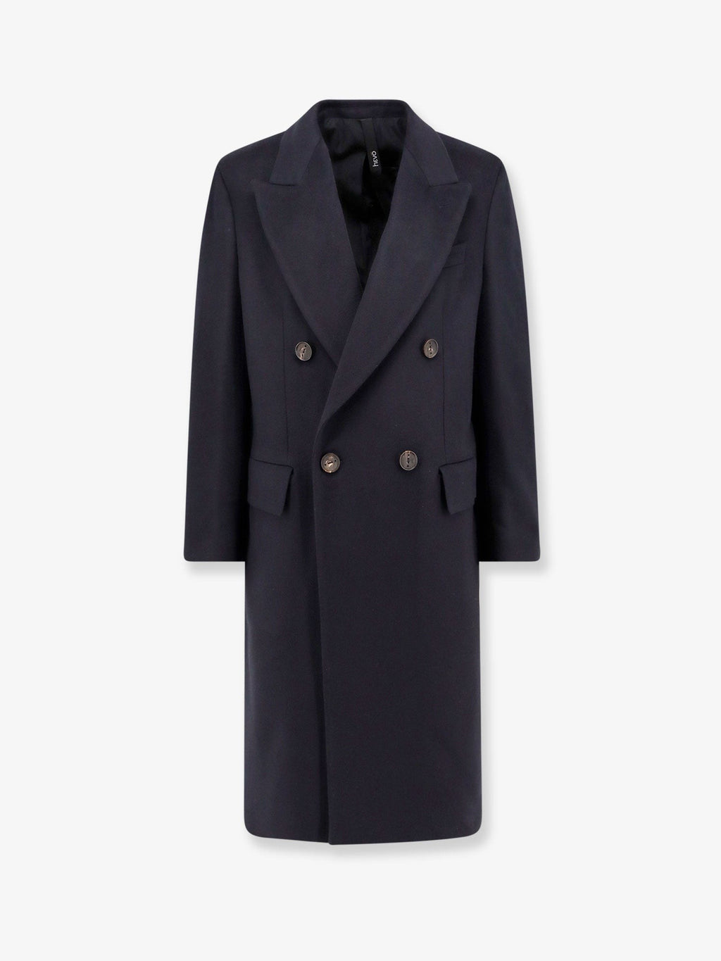 Hevò Men's Cashmere Coat Blue