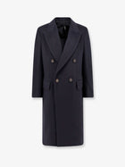 Hevò Men's Cashmere Coat Blue
