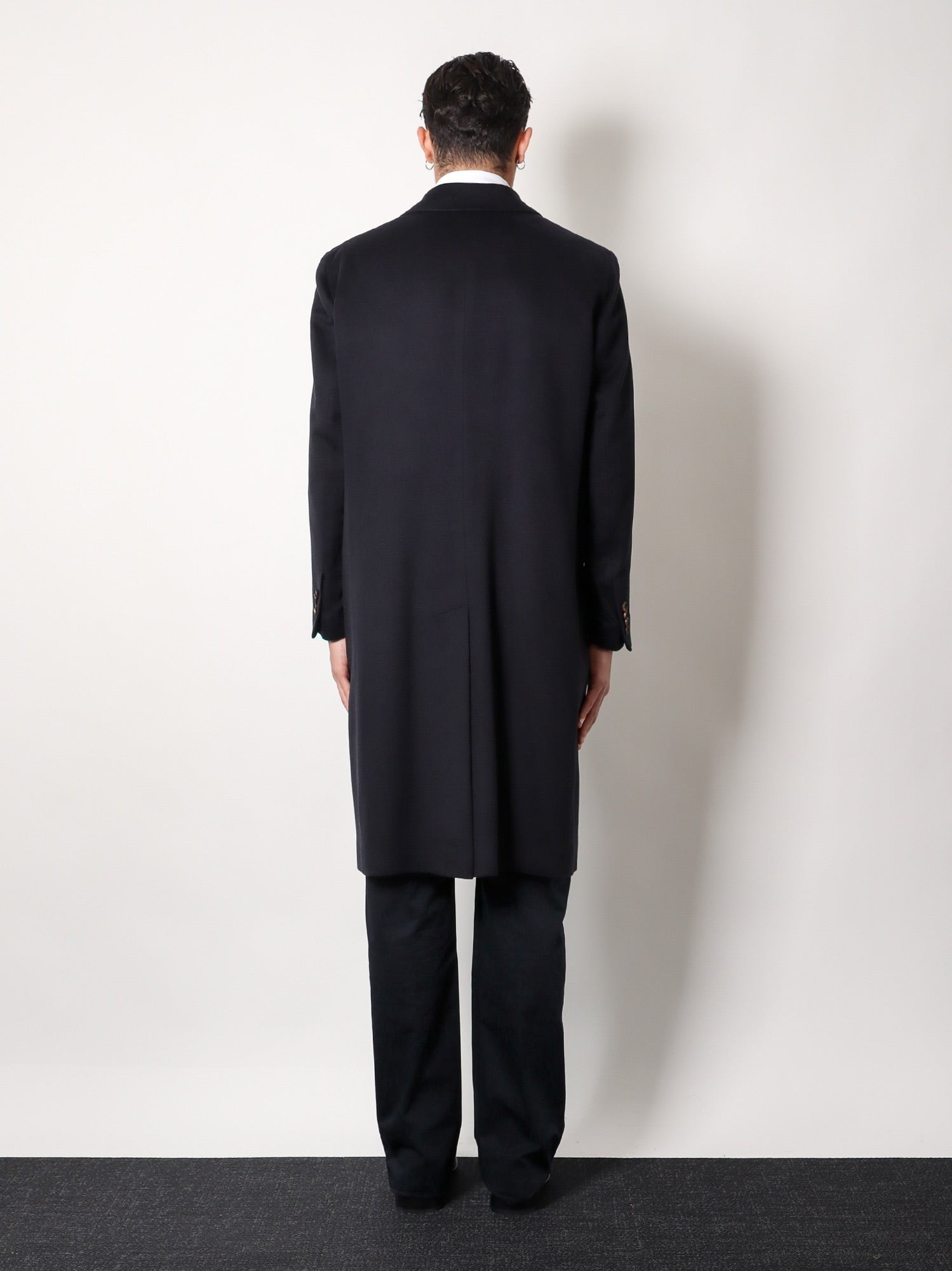 Hevò Men's Cashmere Coat Blue