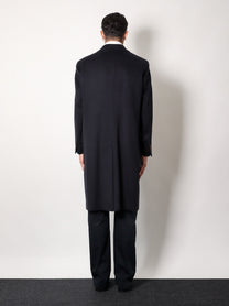 Hevò Men's Cashmere Coat Blue
