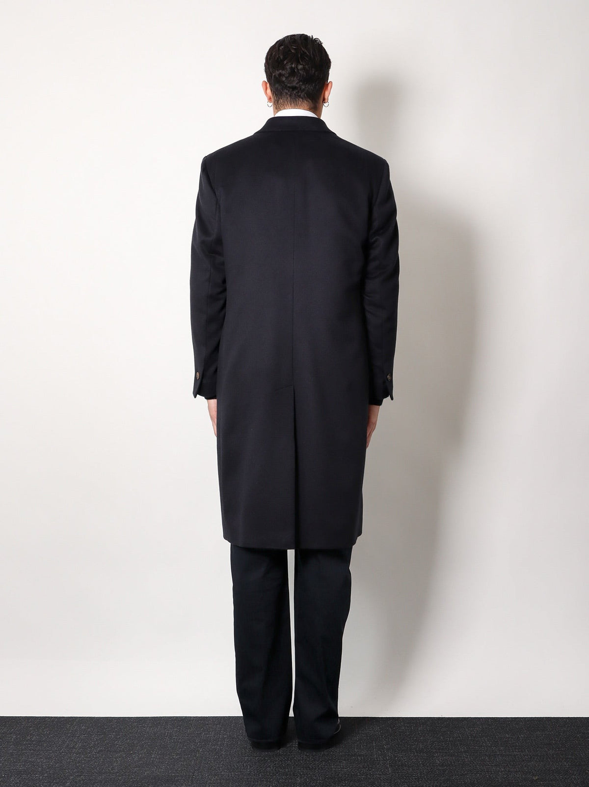 Hevò Men's Cashmere Coat Blue, view 3