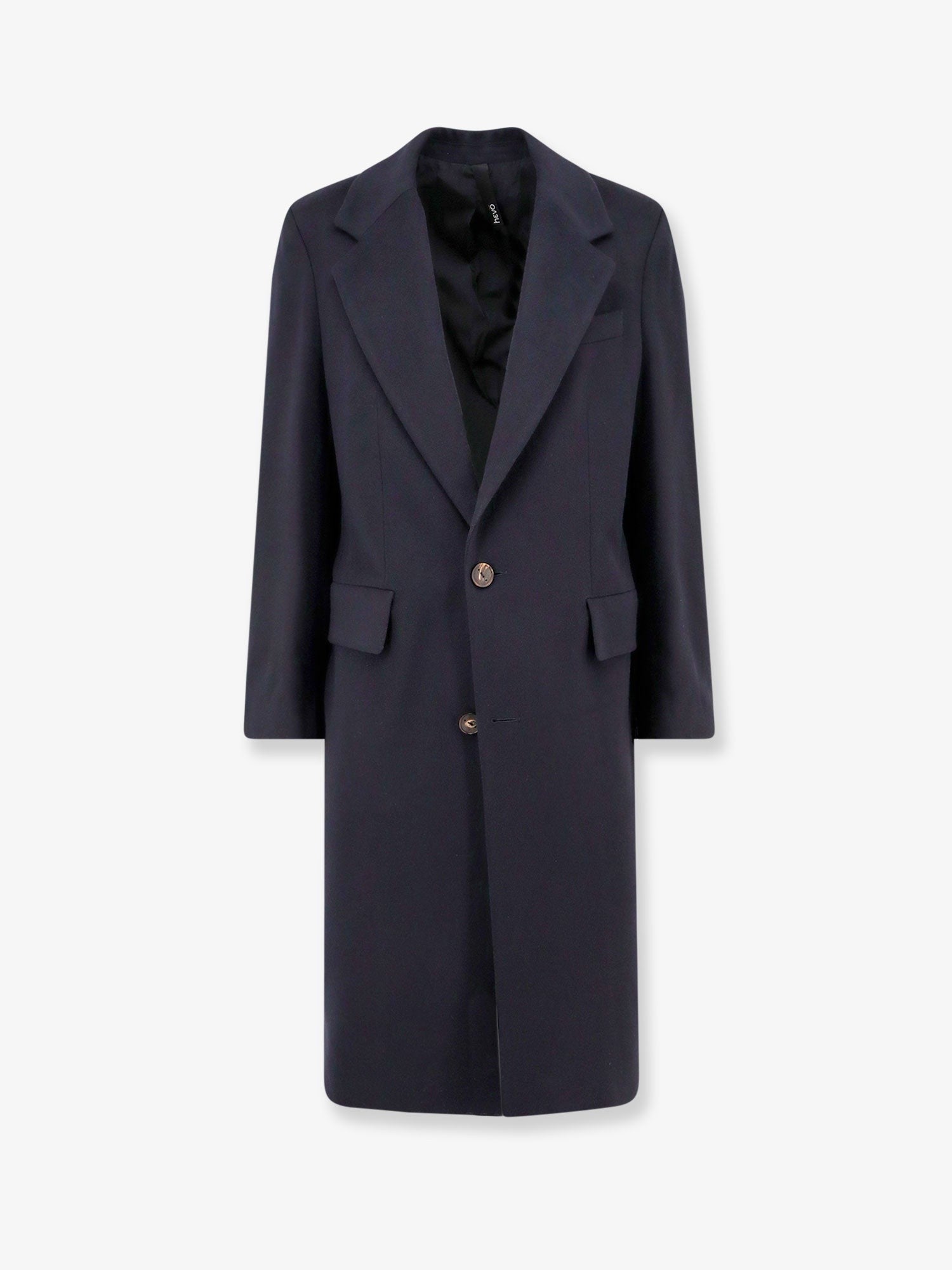 Hevò Men's Cashmere Coat Blue
