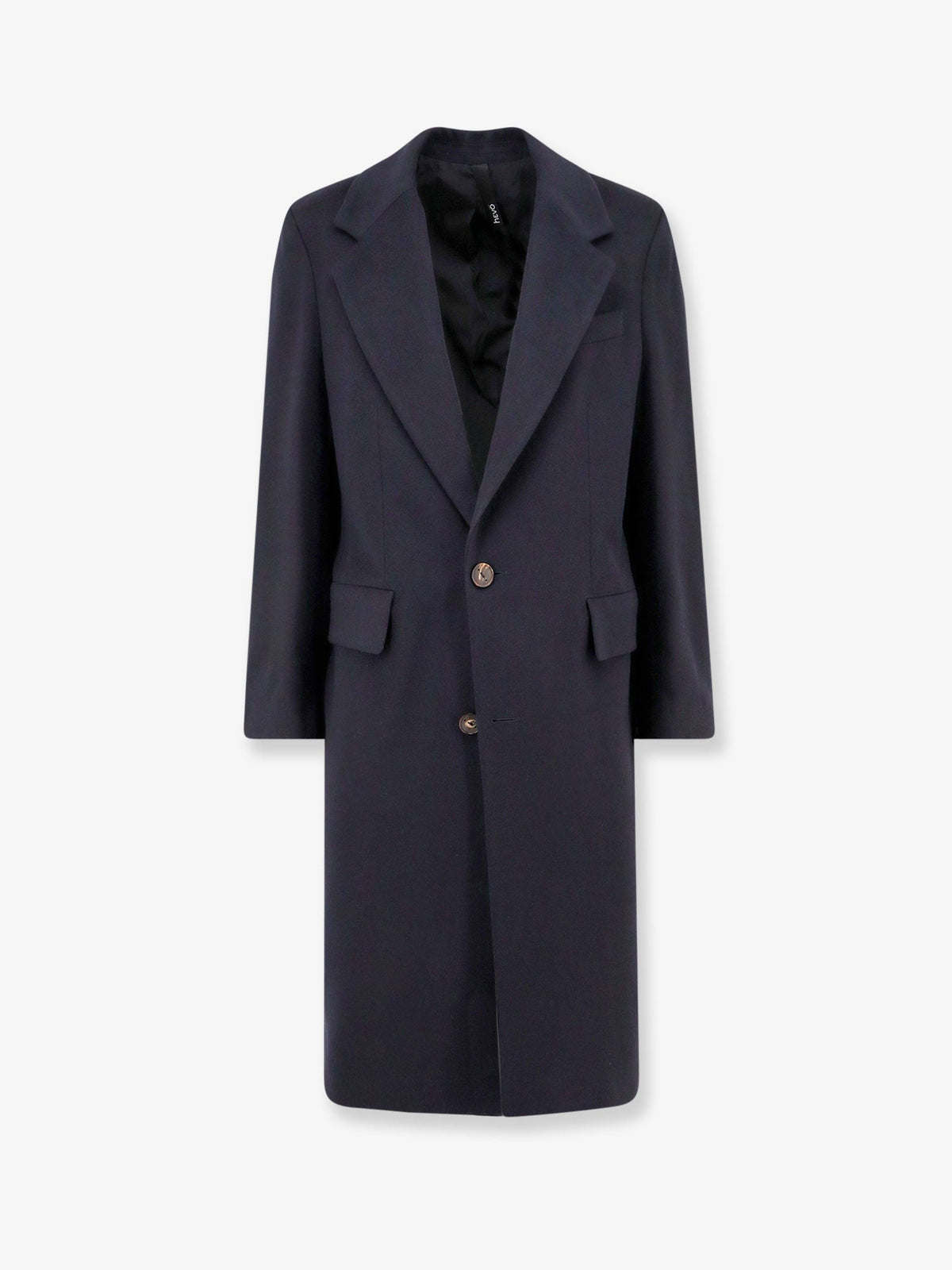 Hevò Men's Cashmere Coat Blue