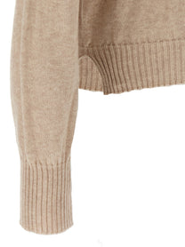 ma' ry' ya Cashmere Cotton Sweater Beige