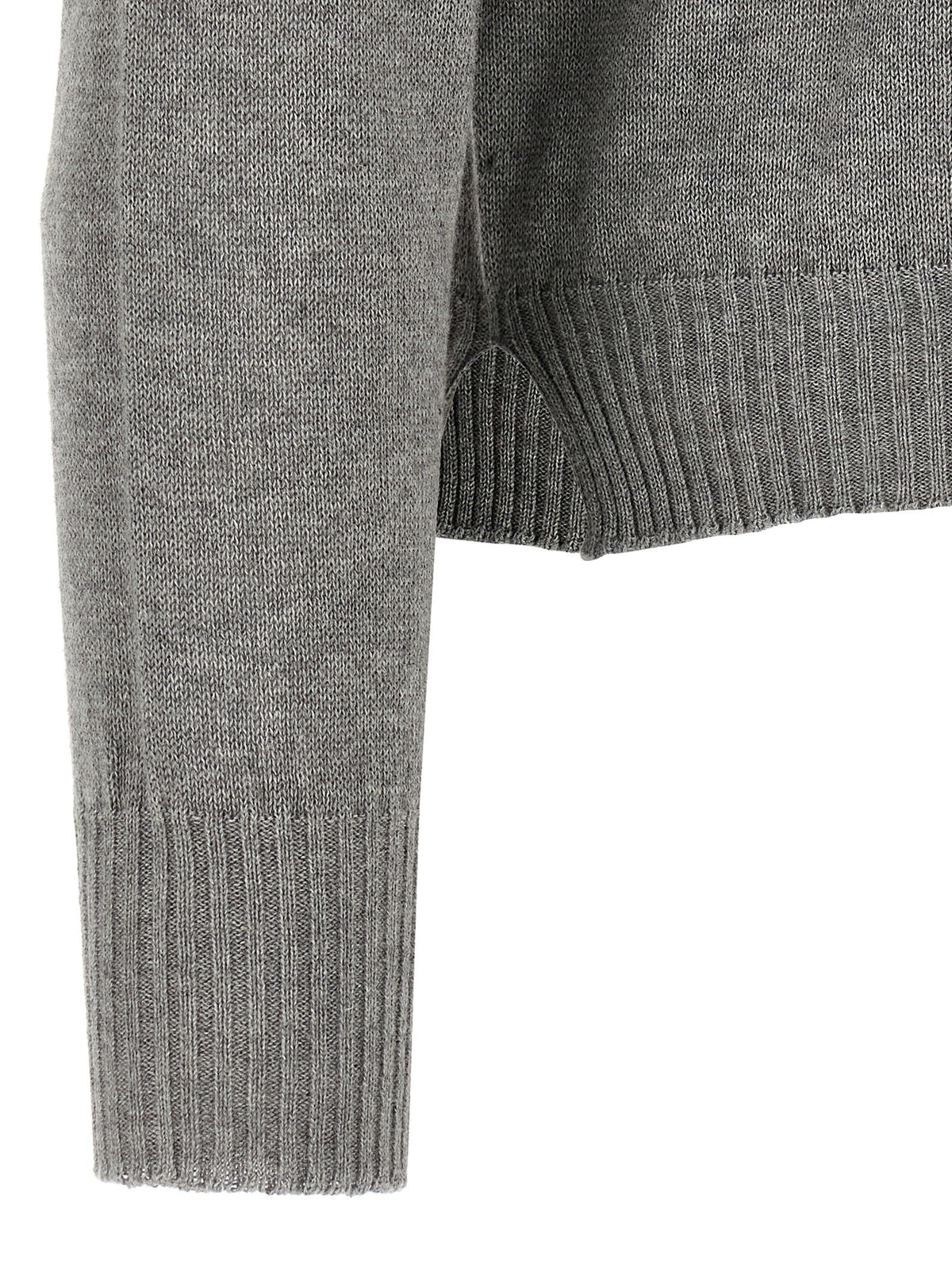 ma' ry' ya Cashmere Cotton Sweater Grey, view 4