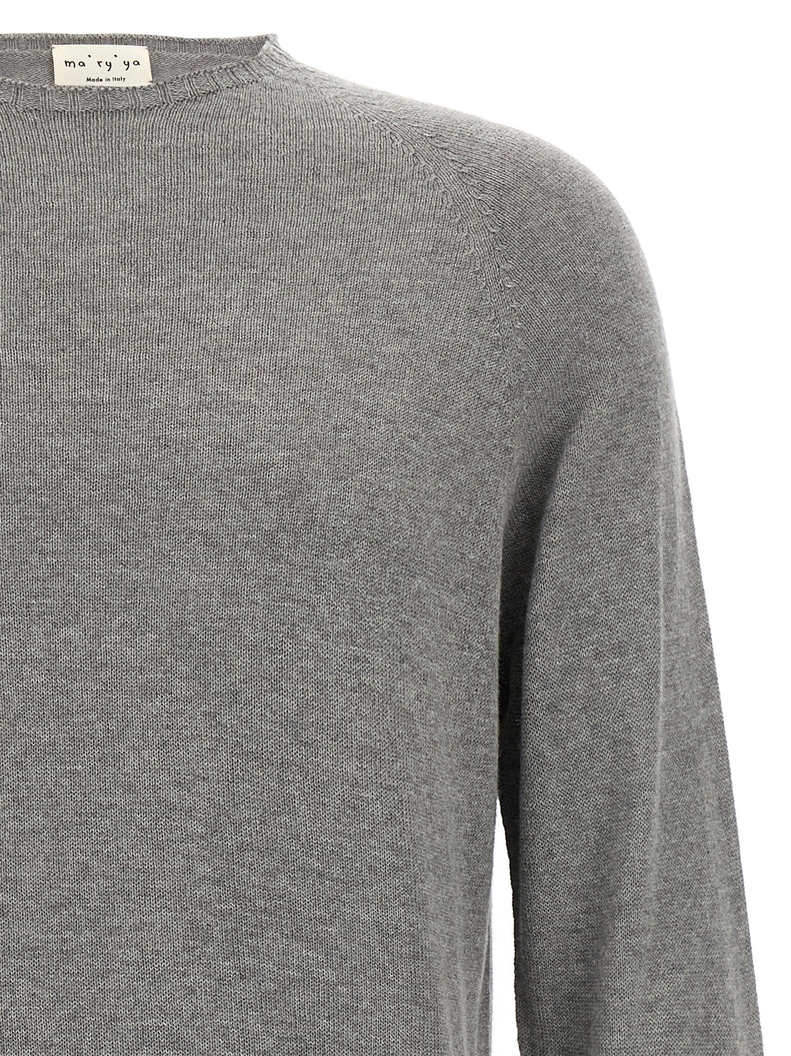 ma' ry' ya Cashmere Cotton Sweater Grey