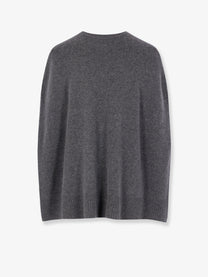 Toteme Women's Cashmere Crew Cape Knit Grey Toteme