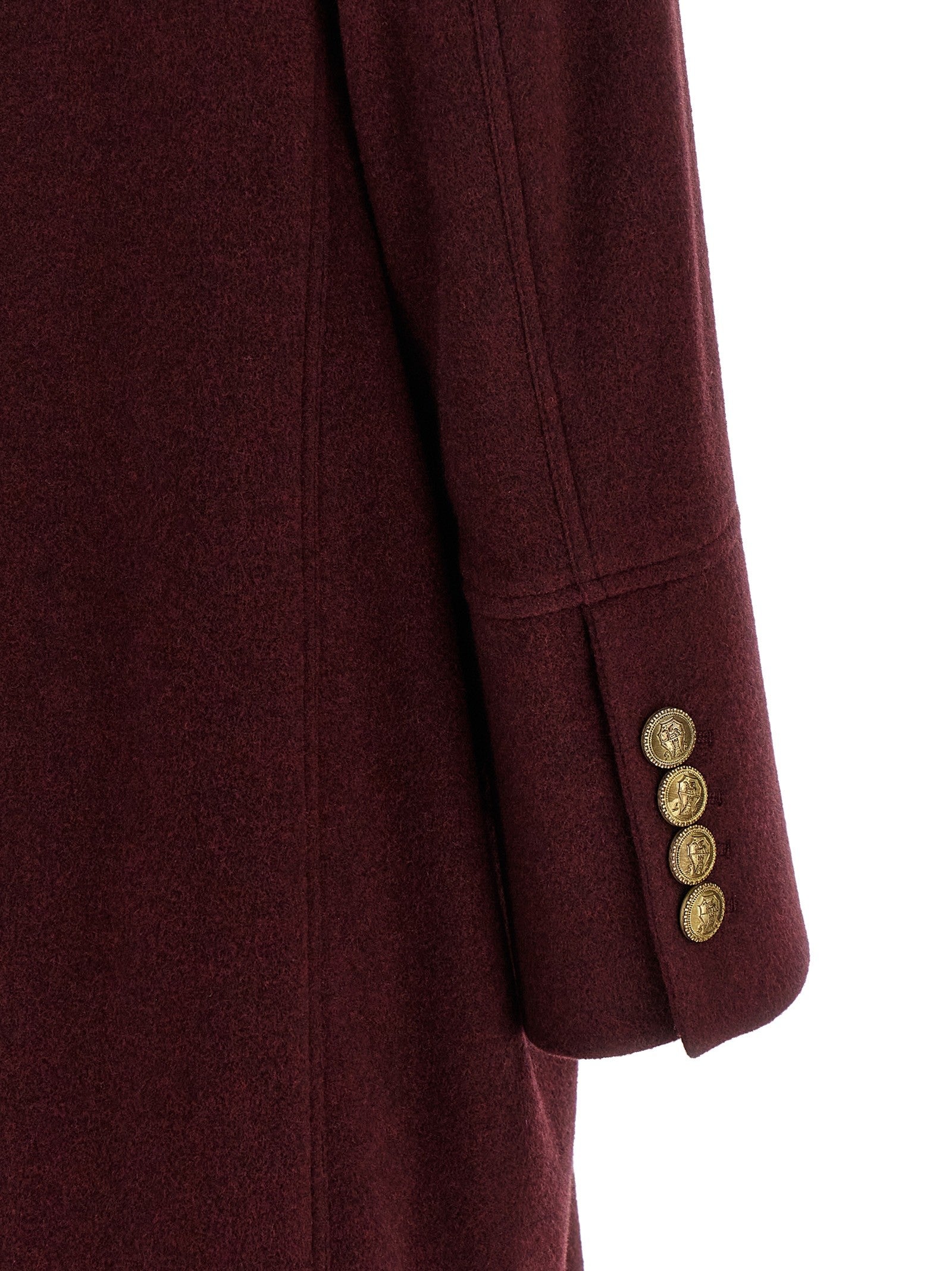 Brunello Cucinelli Cashmere Double Breasted Coat Red