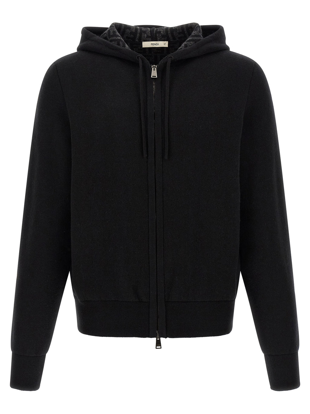 Fendi Cashmere Hoodie Black