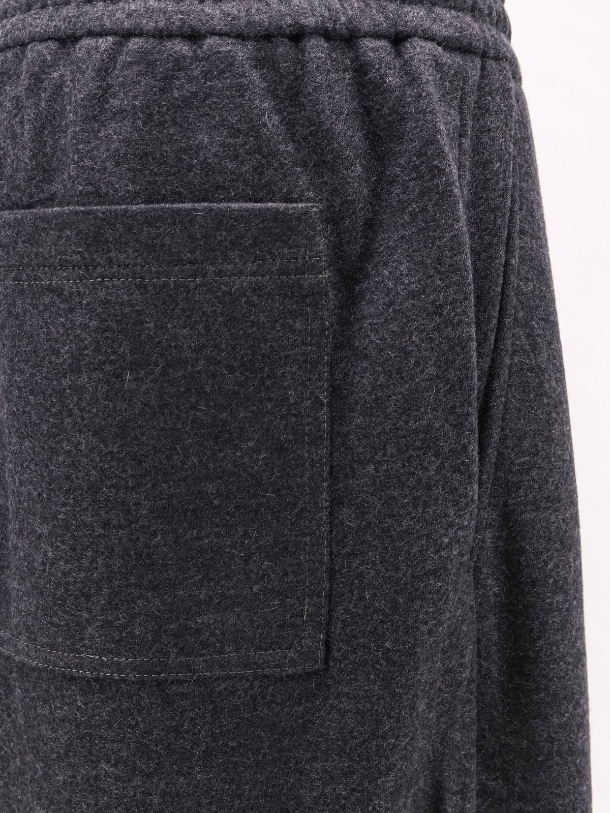 Brunello Cucinelli Women's Cashmere Interlock Track Pants Grey