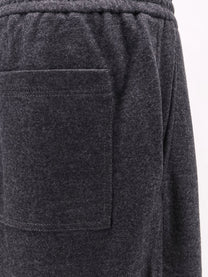 Brunello Cucinelli Women's Cashmere Interlock Track Pants Grey