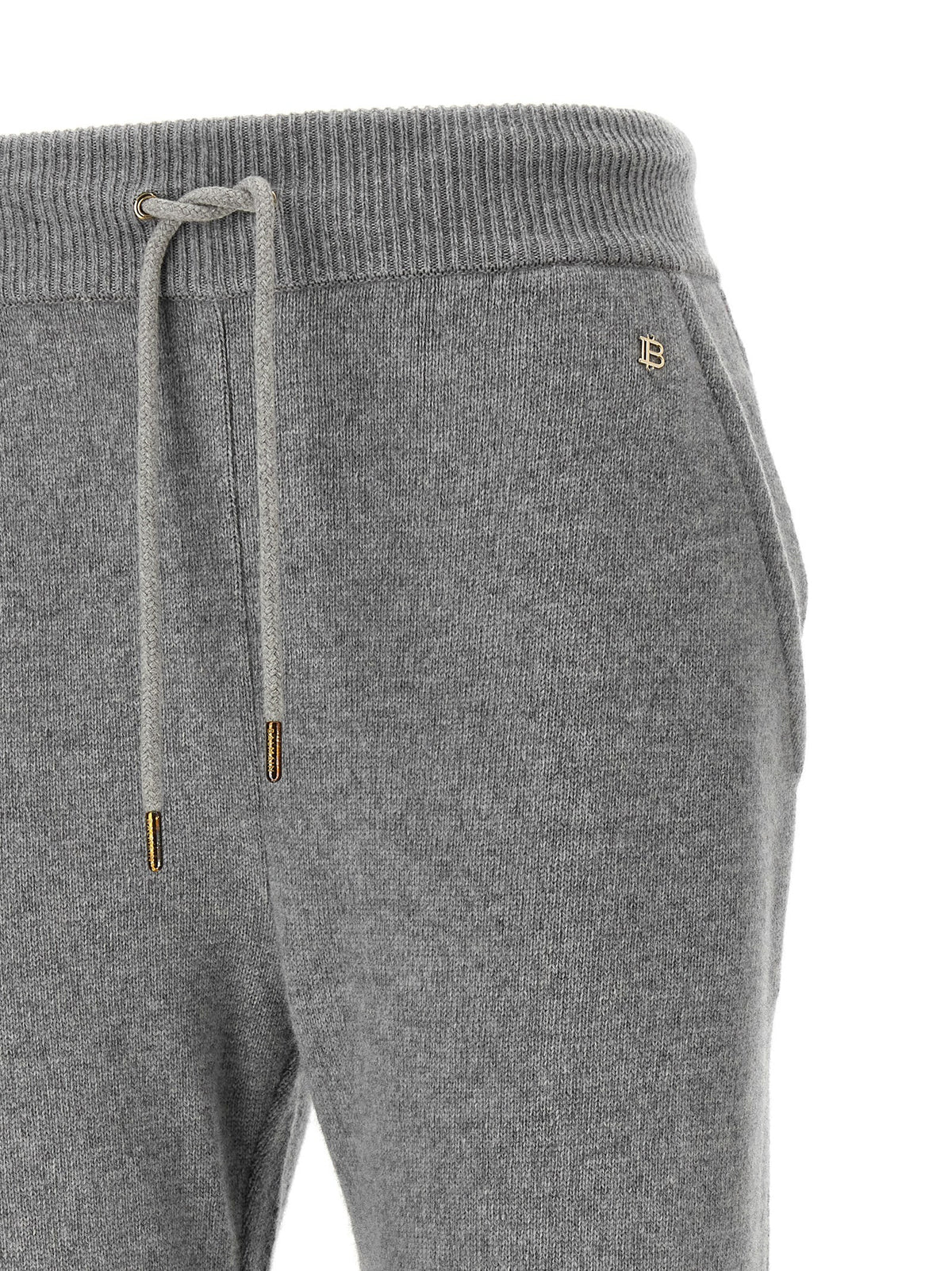 Balmain Cashmere Joggers Grey