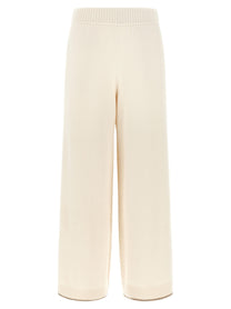 Brunello Cucinelli Cashmere Knit Pants White