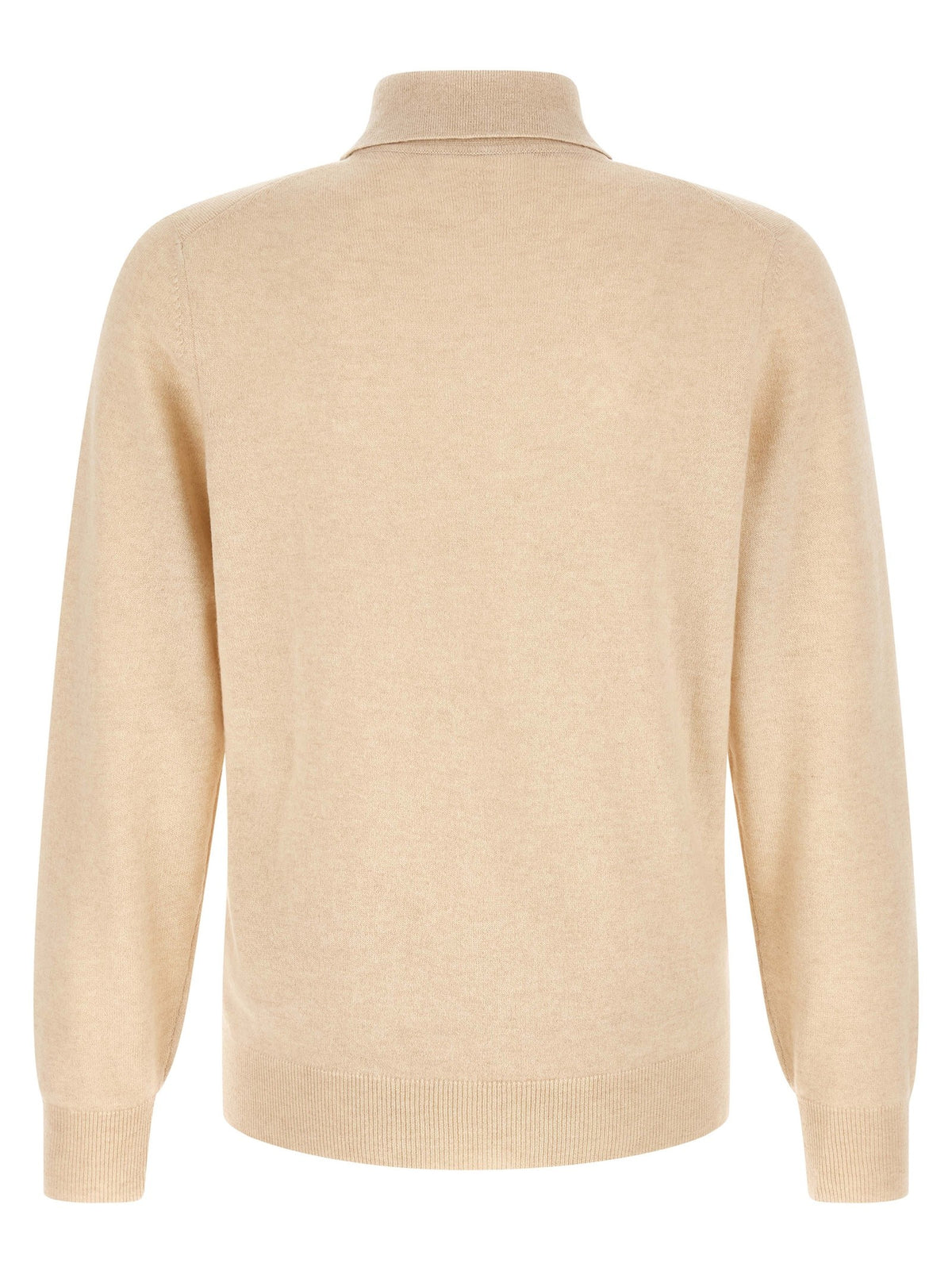Brunello Cucinelli Cashmere Knit Polo Shirt Beige, view 2