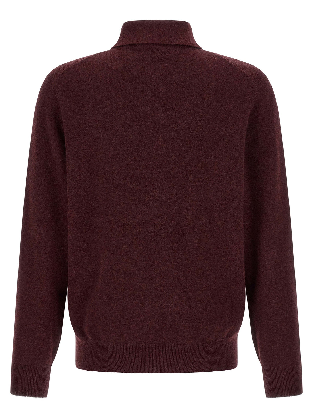 Brunello Cucinelli Cashmere Knit Polo Shirt Red