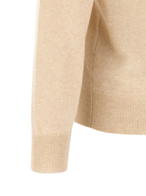 Brunello Cucinelli Cashmere Knit Polo Shirt Beige