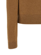 Rohe Cashmere Mixed Crew Neck Cardigan Brown, view 4