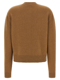 Rohe Cashmere Mixed Crew Neck Cardigan Brown, view 2