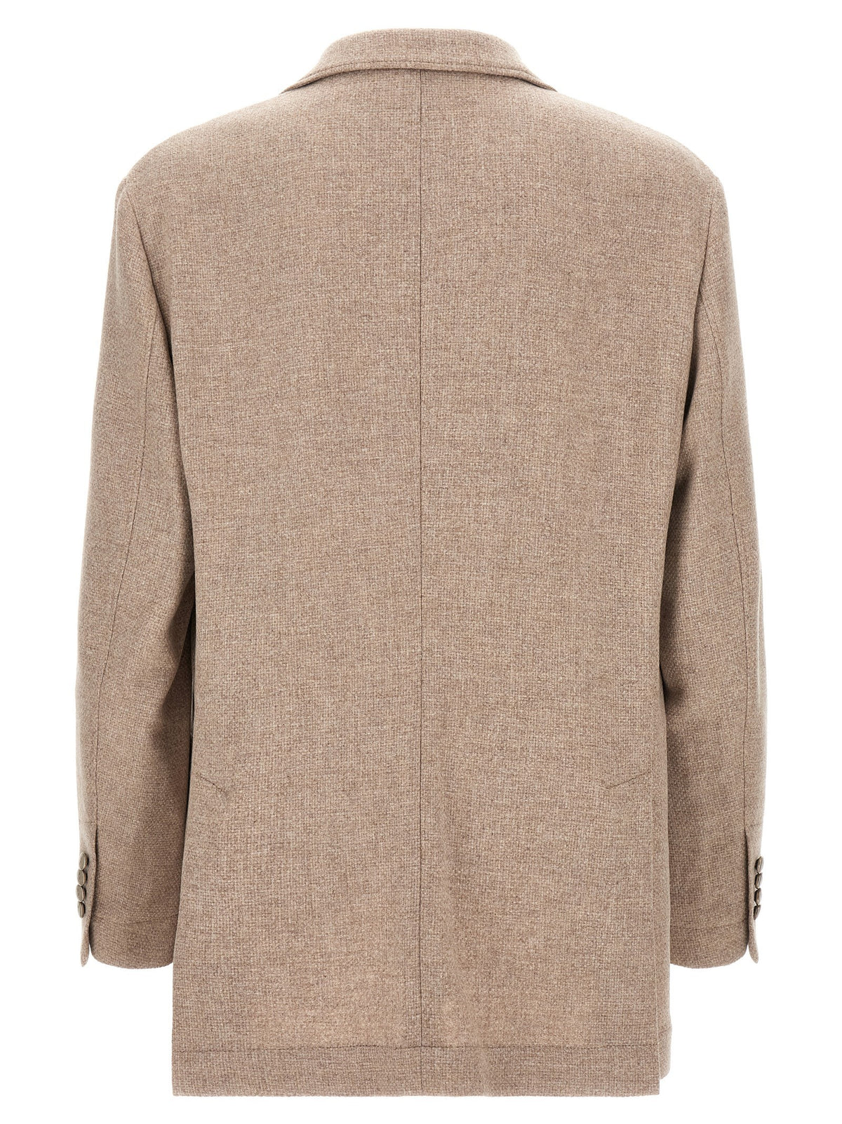 Brunello Cucinelli Cashmere Panama Blazer Beige, view 2