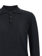 Zanone Cashmere Polo Shirt Blue, view 3