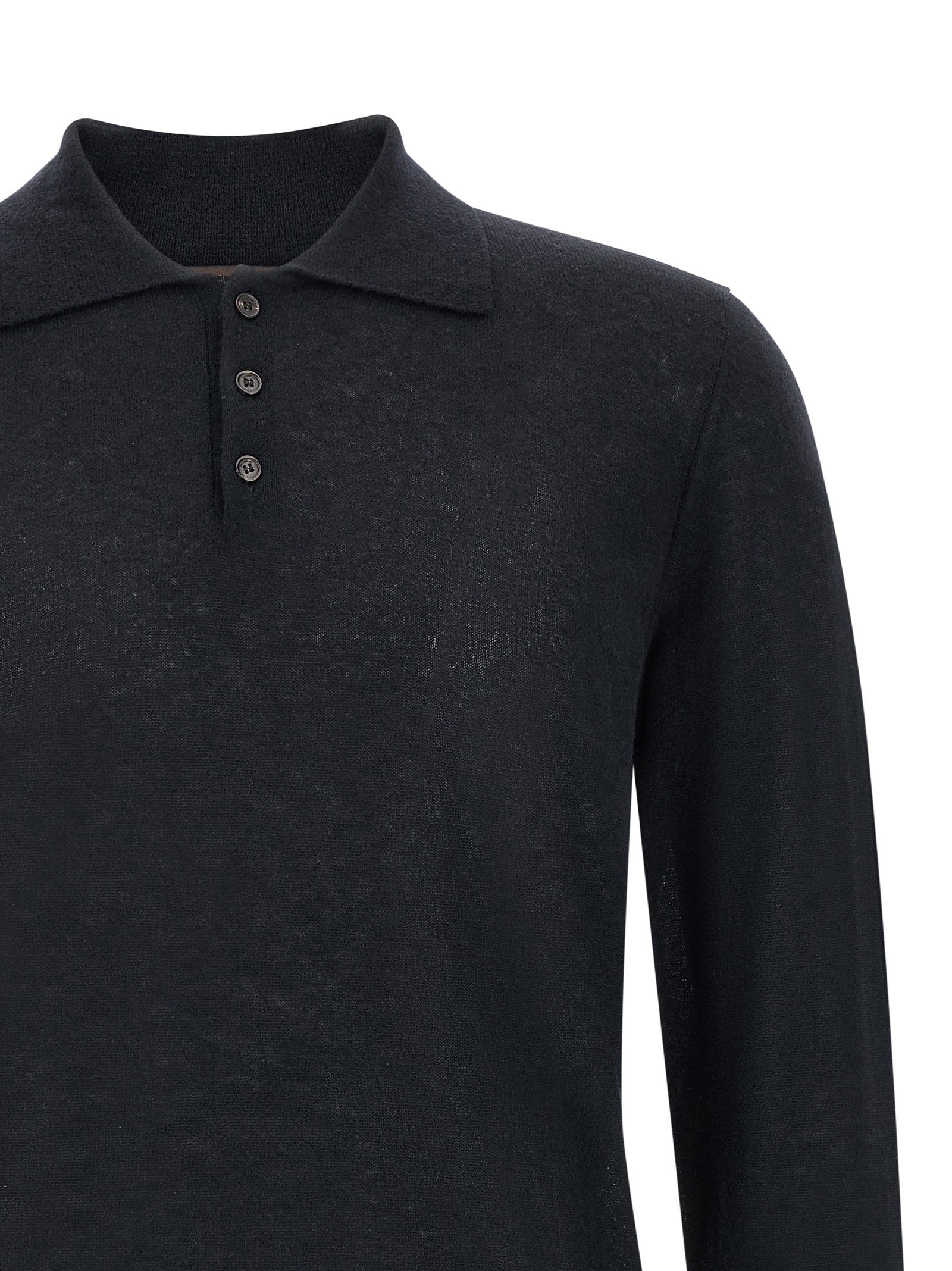 Zanone Cashmere Polo Shirt Blue