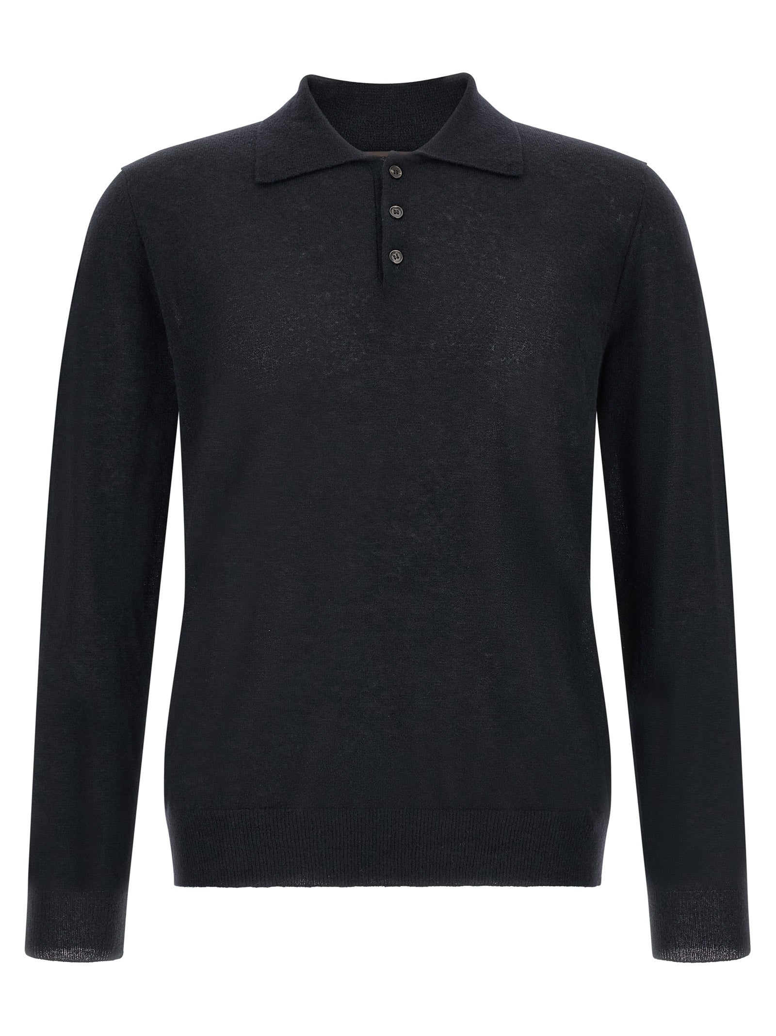 Zanone Cashmere Polo Shirt Blue