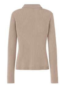 Max Mara Women's Cashmere Polo Shirt Beige