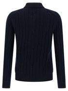 Zanone Cashmere Polo Shirt Blue, view 2