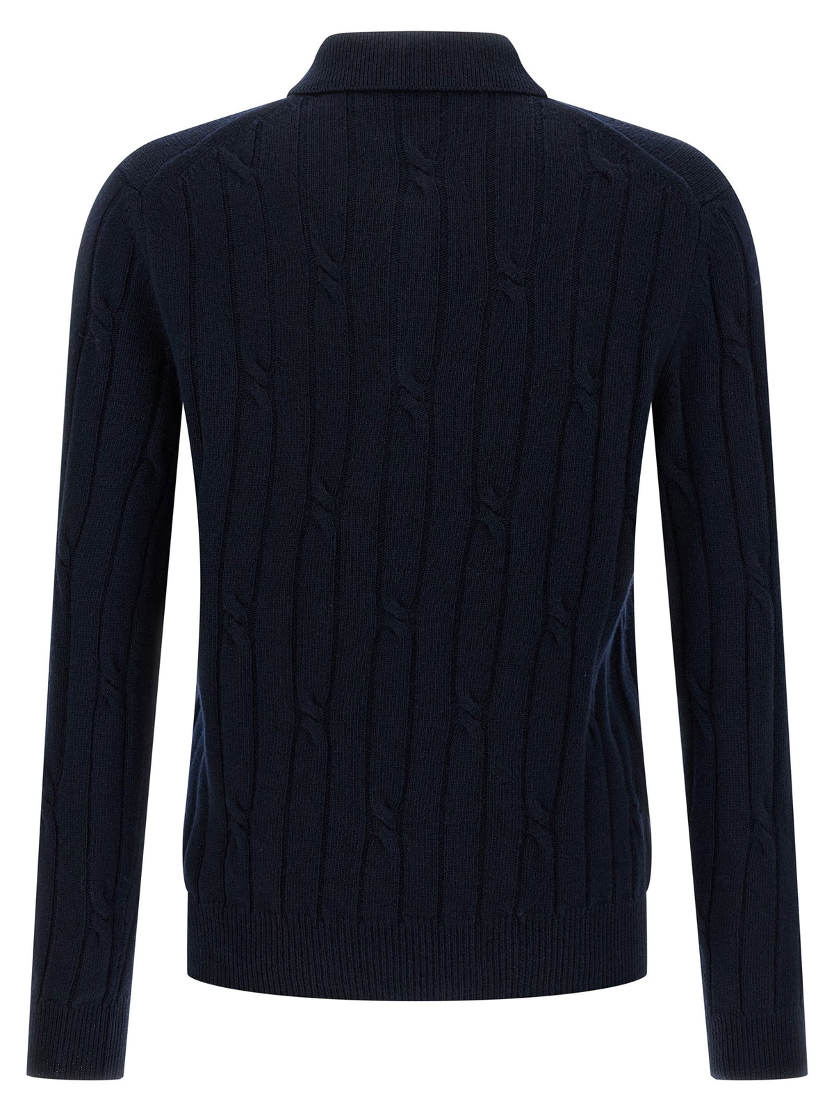 Zanone Cashmere Polo Shirt Blue, view 2