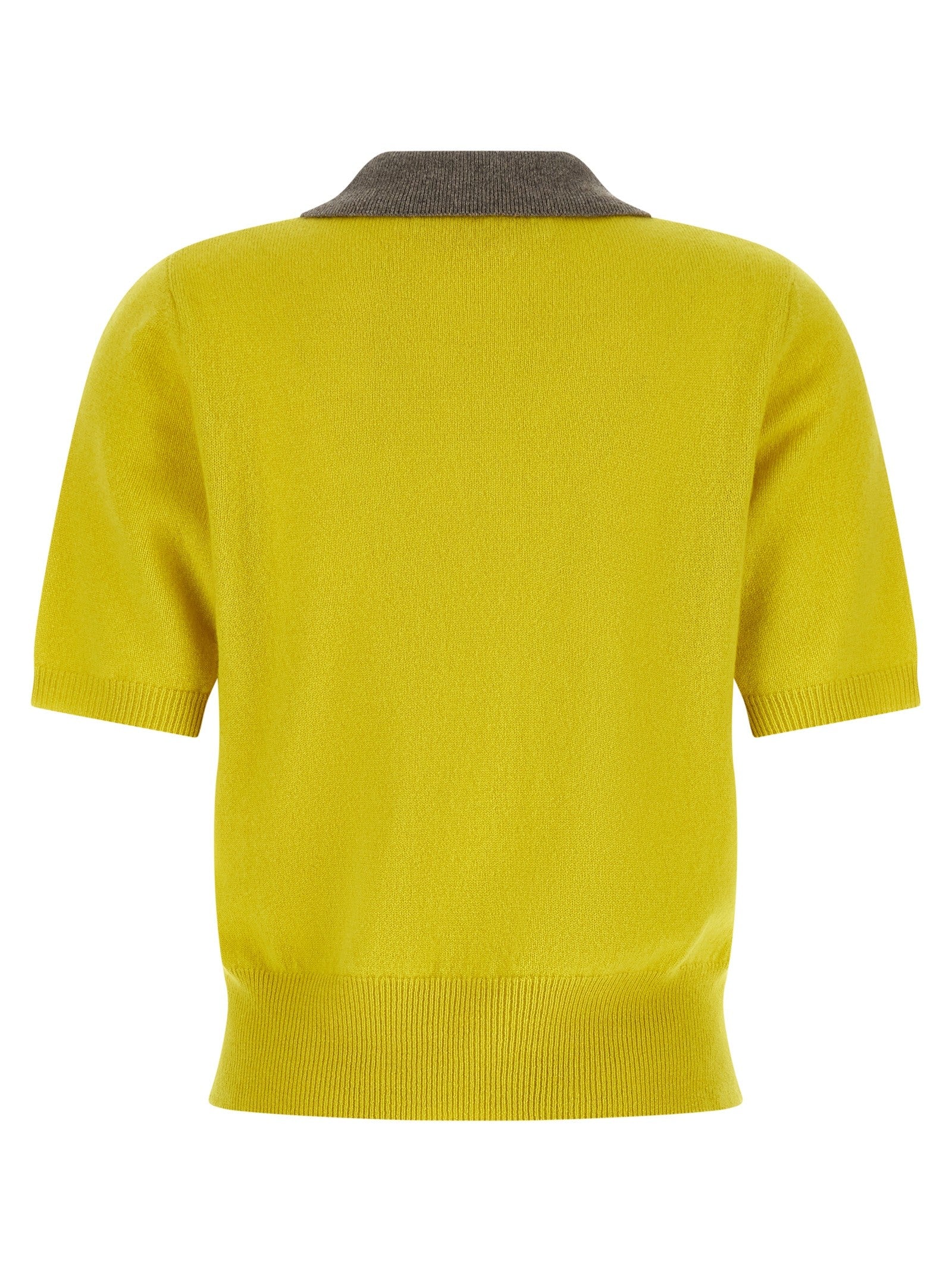 Marni Cashmere Polo Shirt Yellow