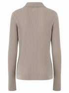 Max Mara Women's Cashmere Polo Shirt Beige, view 3