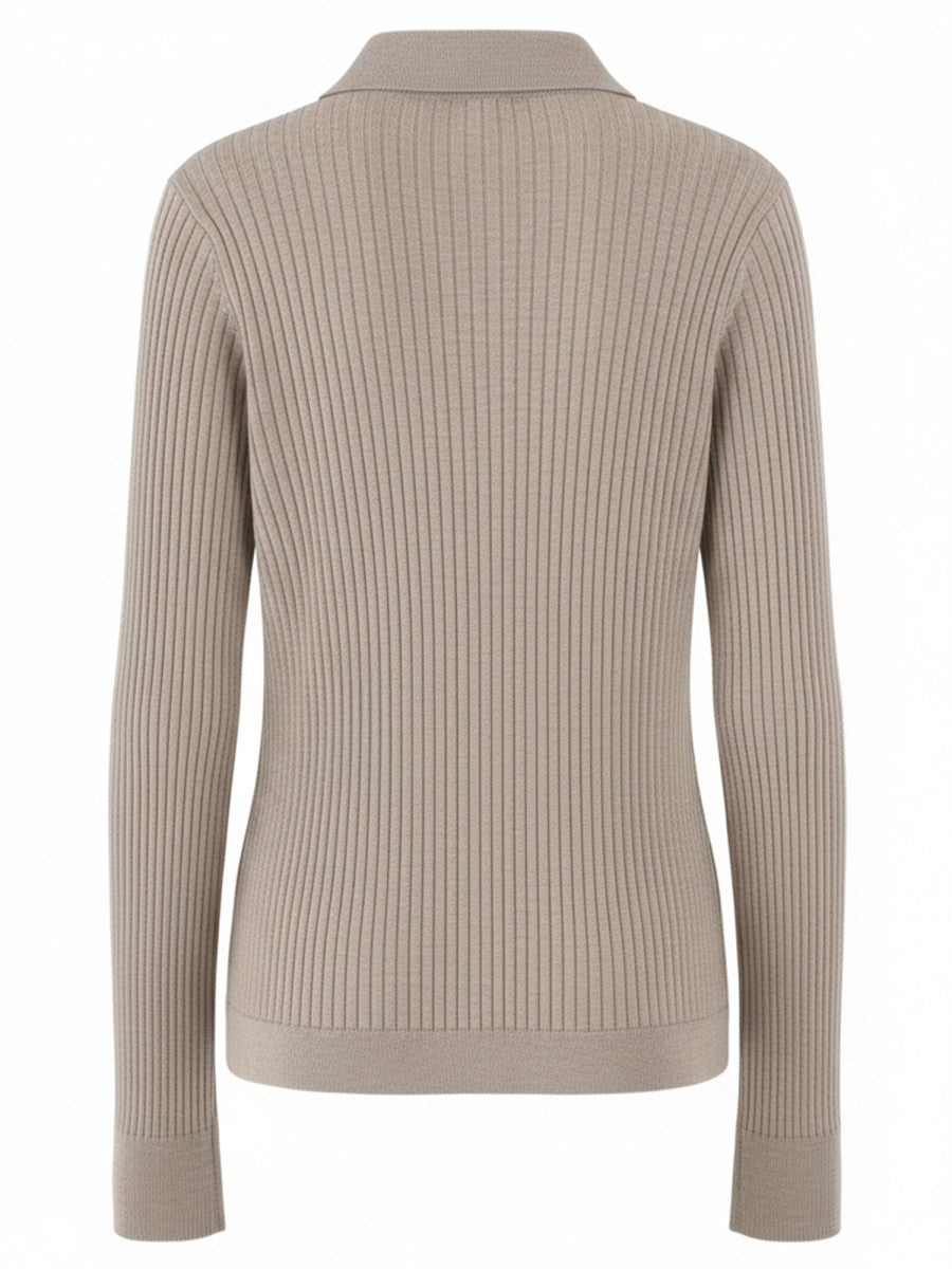 Max Mara Women's Cashmere Polo Shirt Beige