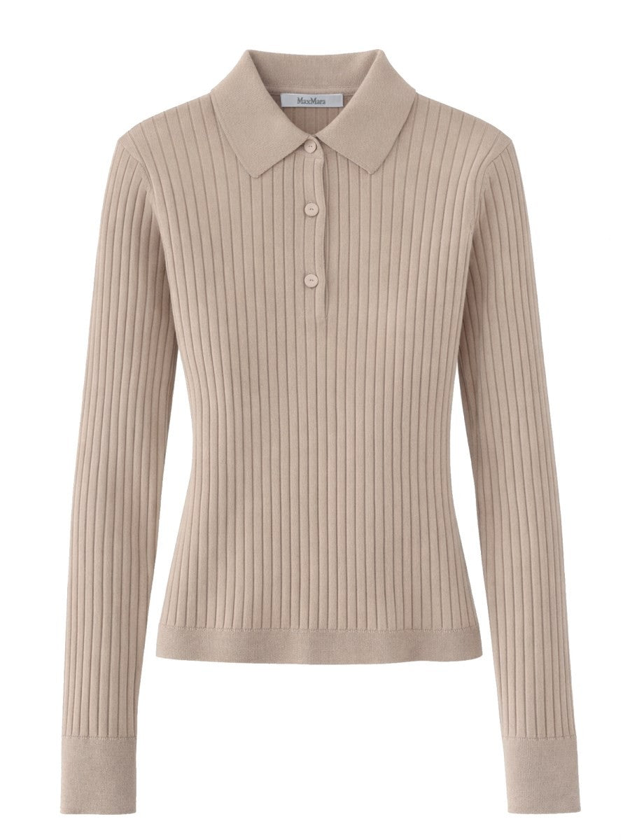 Max Mara Women's Cashmere Polo Shirt Beige