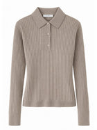Max Mara Women's Cashmere Polo Shirt Beige