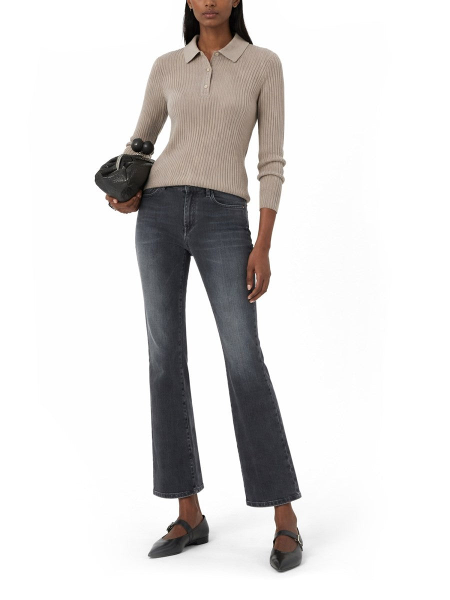 Max Mara Women's Cashmere Polo Shirt Beige
