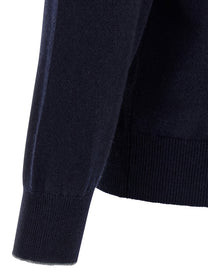 Brunello Cucinelli Cashmere Polo Shirt Blue