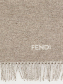 Fendi Men's Cashmere Scarf White