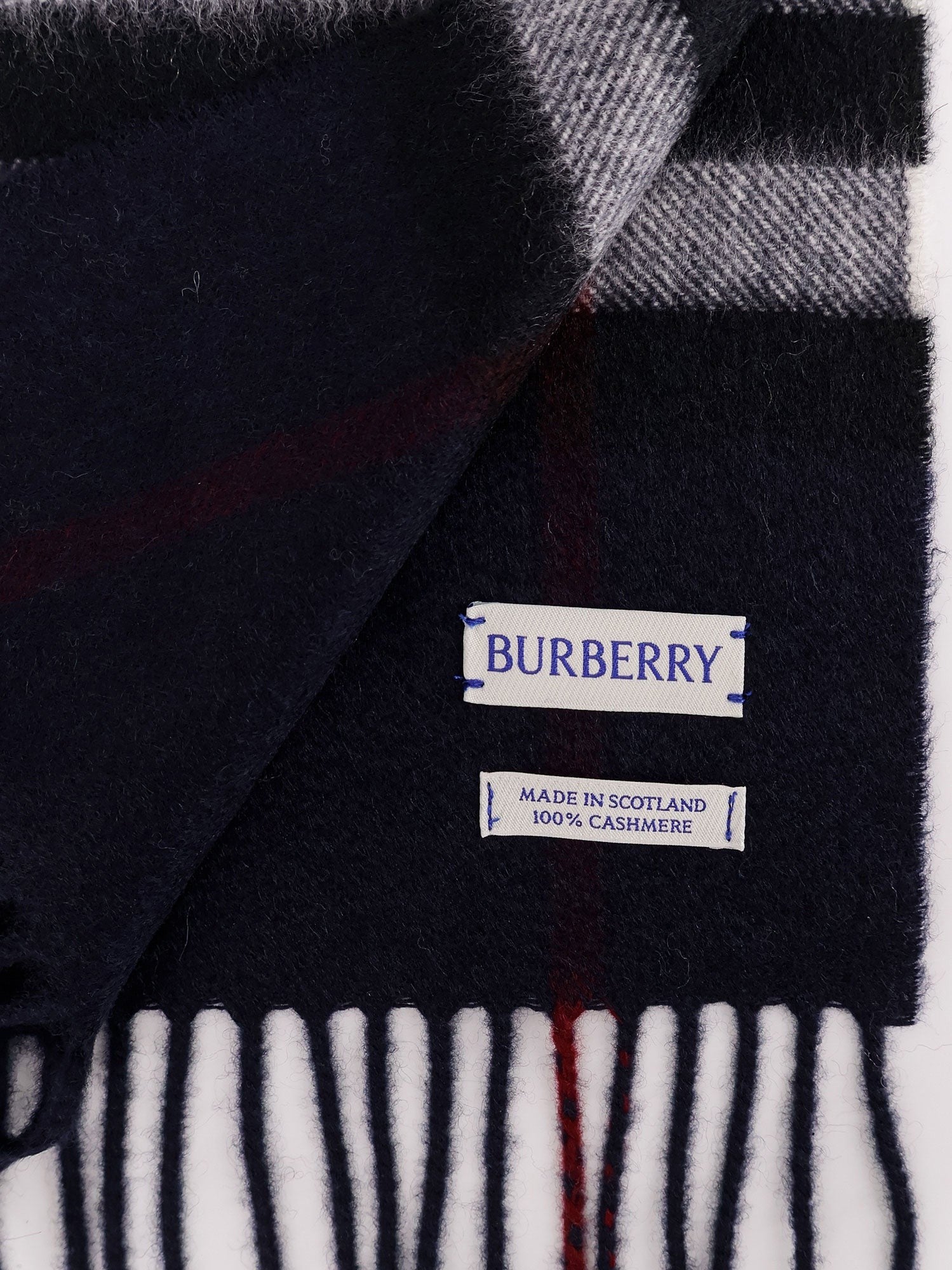 Burberry Unisex Cashmere Scarf Blue