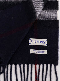 Burberry Unisex Cashmere Scarf Blue