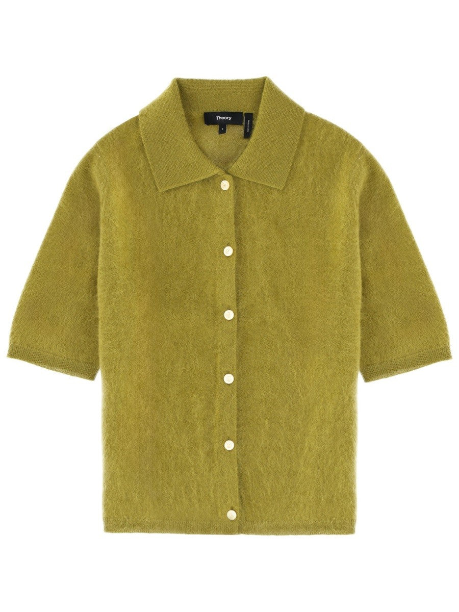 Theory Women's Cashmere Shirt Green