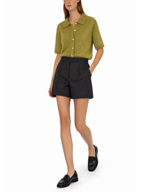 Theory Women's Cashmere Shirt Green